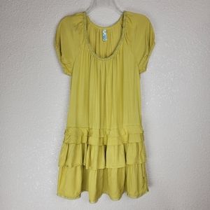💥MAEVE Mustard Mini Dress women size Small